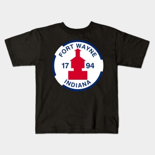 Fort Wayne Flag Decal Kids T-Shirt